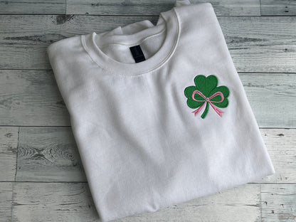 "Shamrock" Embroidered Crewneck