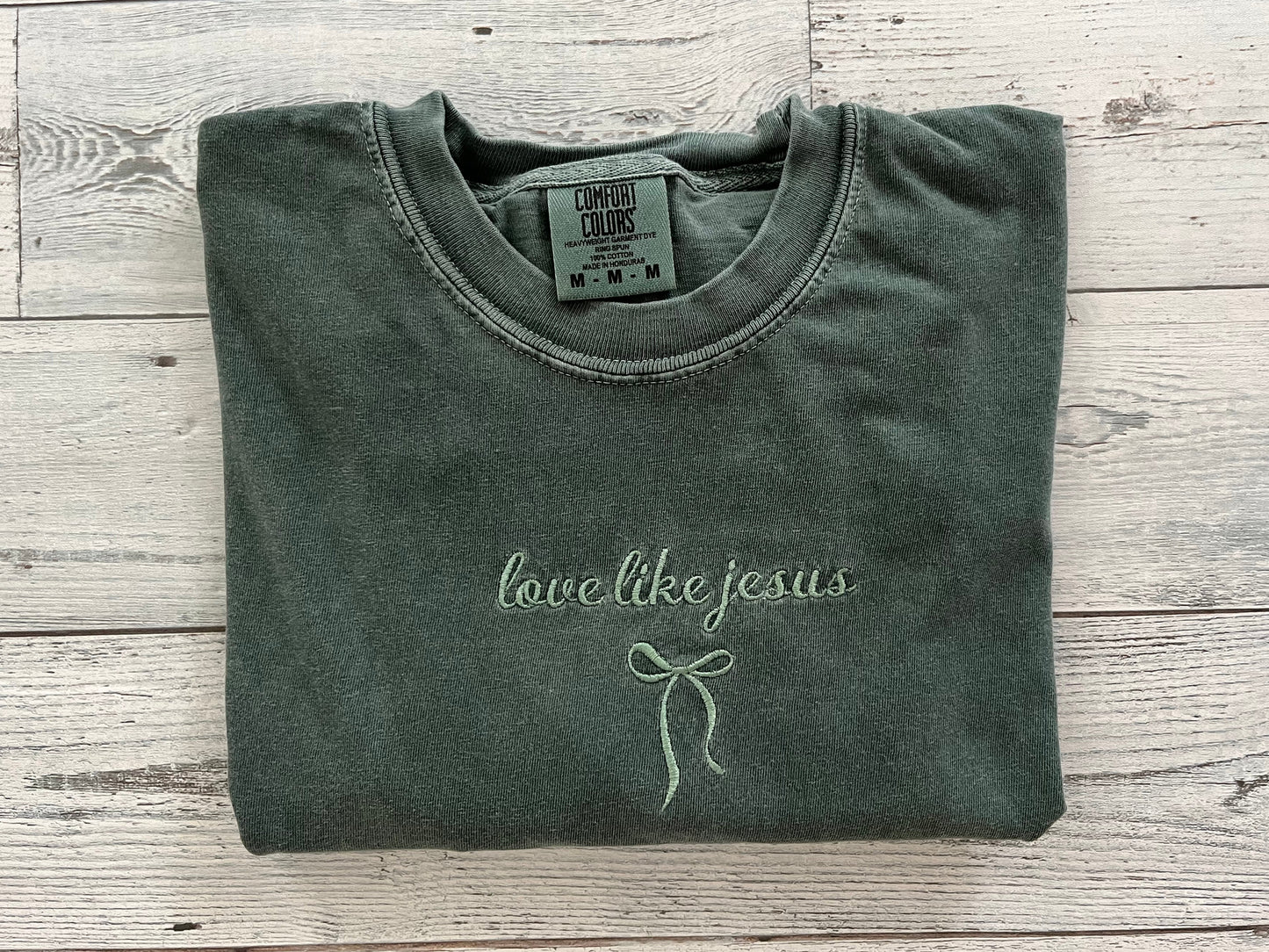 "Love Like Jesus" Embroidered Crewneck