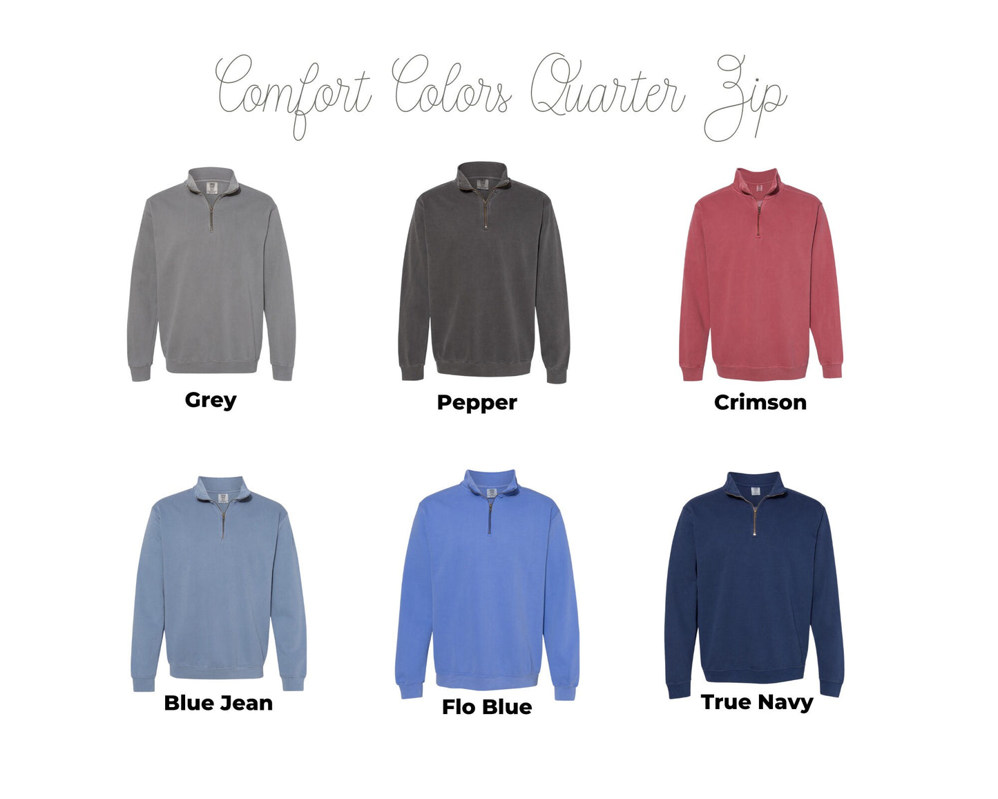 Comfort Colors Monogrammed 1/4 Zip | Monogrammed Comfort Colors Sweatshirt | Embroidered Monogram | Quarter Zip | Bridal Party