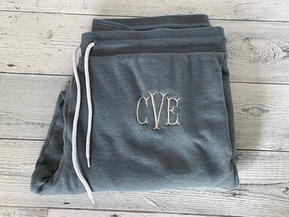 Monogram Jogger | Personalized Jogger | Custom Embroidered Pants | Monogrammed Sweatpants | Unisex Jogger | Bridal Party | Bella + Canvas
