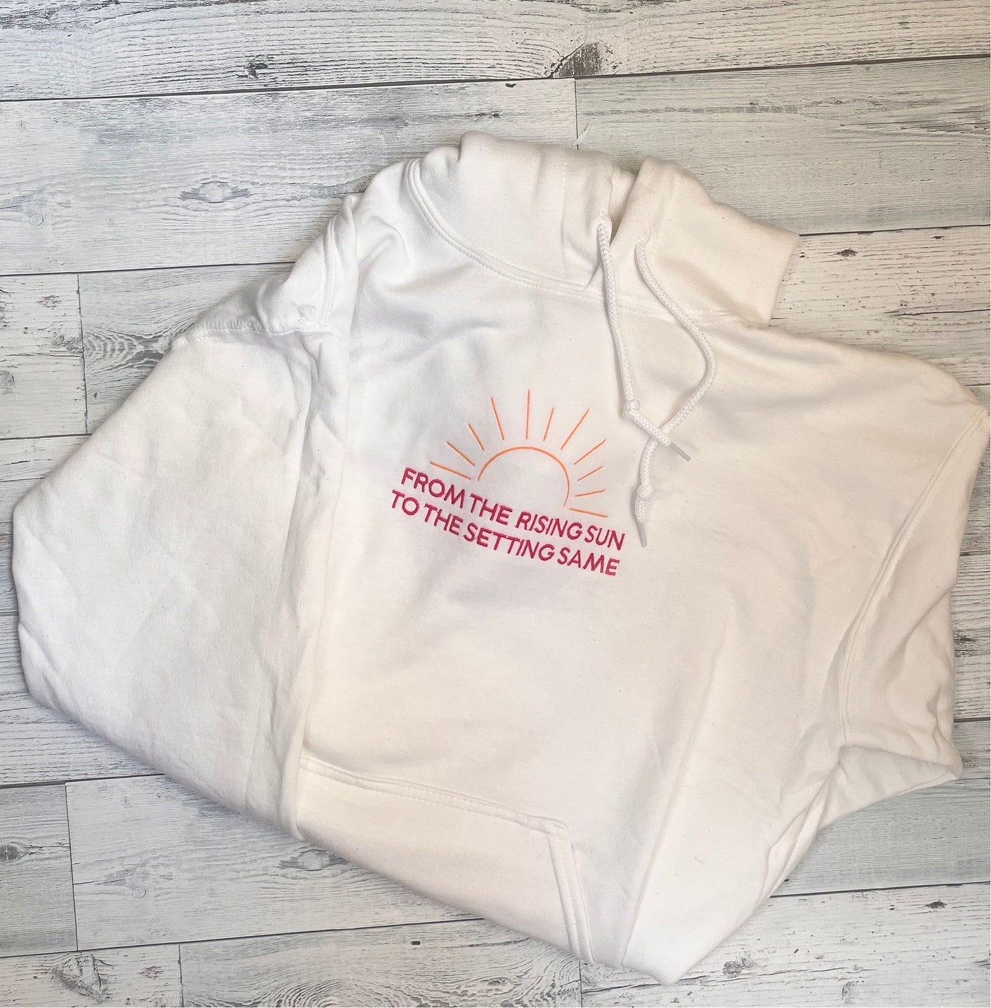 From the Rising Sun to the Setting Same | Christian Clothing |Embroidered Crewneck Sweatshirt | embroidered sweatshirt |embroidered crewneck