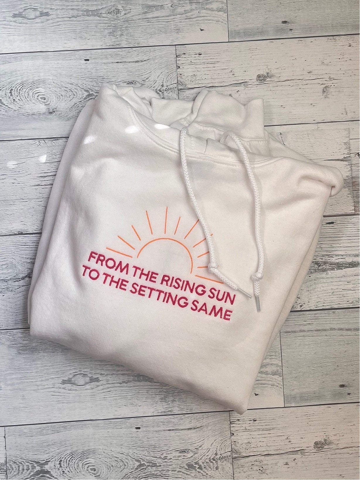 From the Rising Sun to the Setting Same | Christian Clothing |Embroidered Crewneck Sweatshirt | embroidered sweatshirt |embroidered crewneck