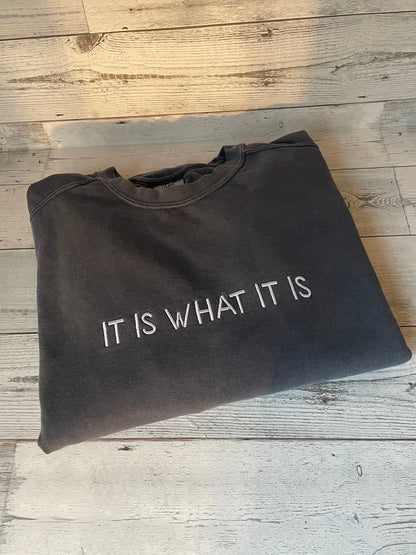 Custom Embroidered Comfort Colors Crewneck | Vintage Embroidered Sweatshirt | Embroidered Crewneck