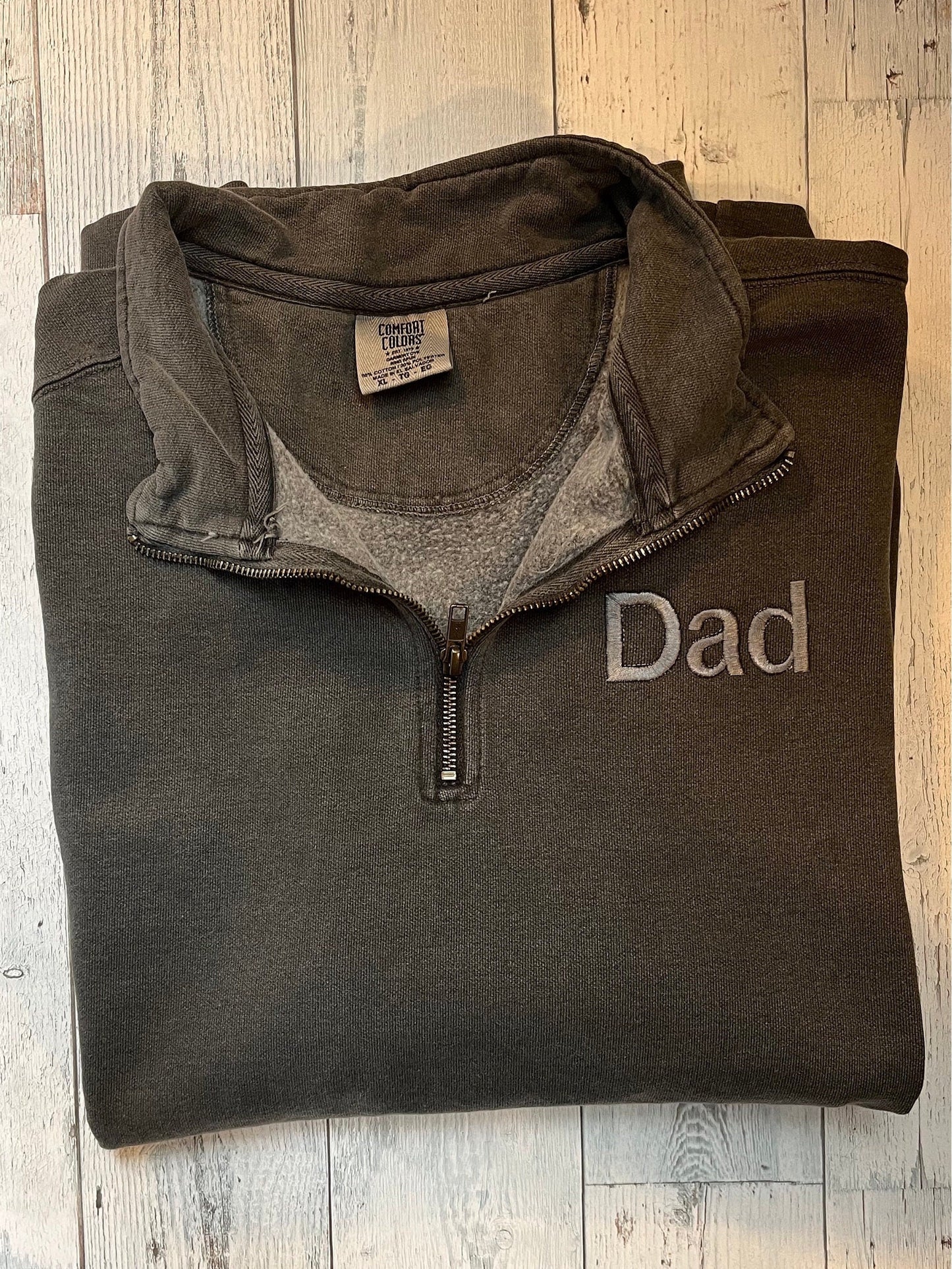 Custom Embroidered Comfort Colors Pullover | Embroidered Quarter Zip | Personalized Quarter Zip | Gift for Her | Bridal Party | Custom Text