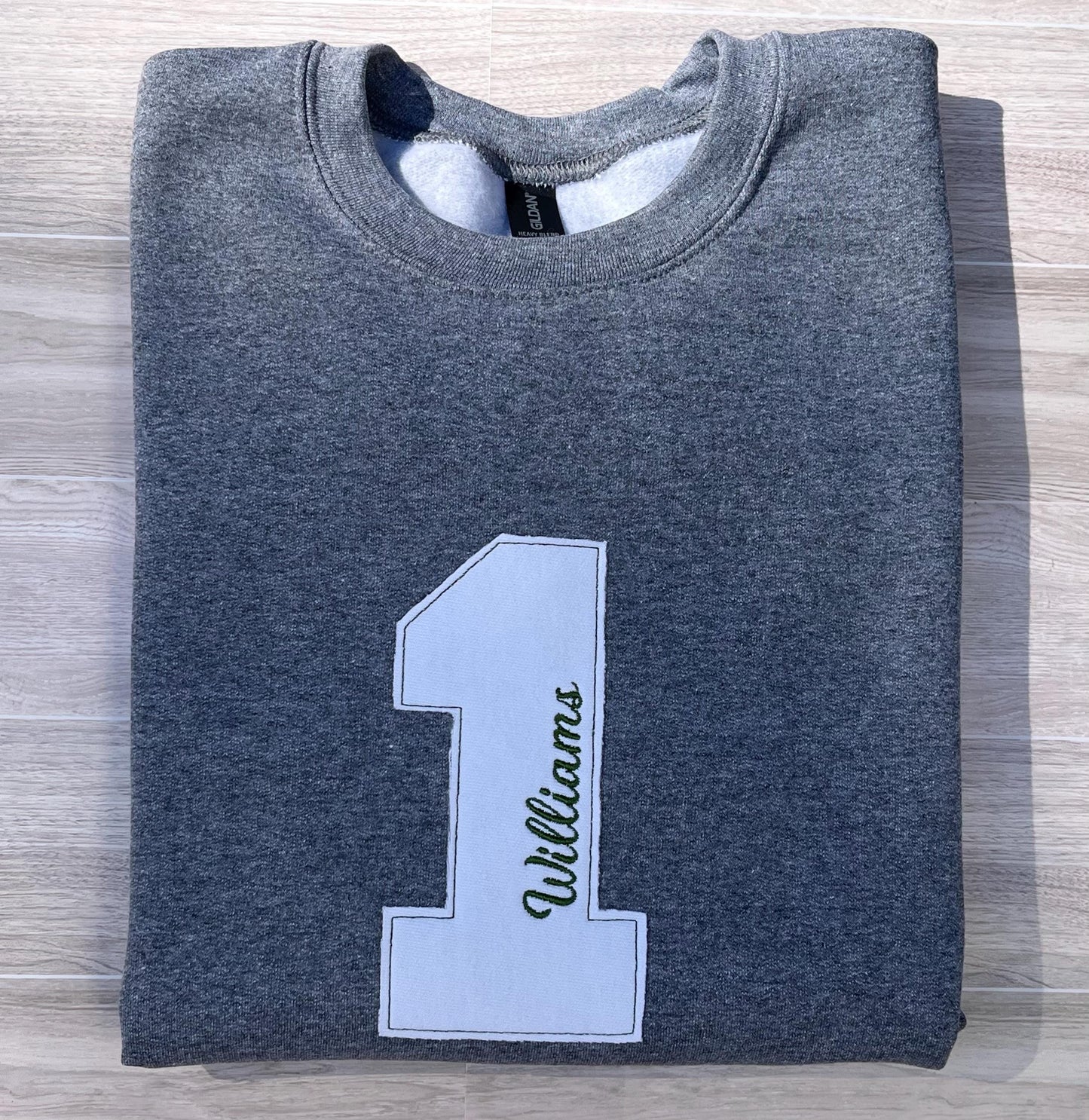 Custom Number Applique Crewneck | Sports Number | 67 Appliqué Crewneck | six seven shirt | 67 meme | youth crewneck | Baseball | Football